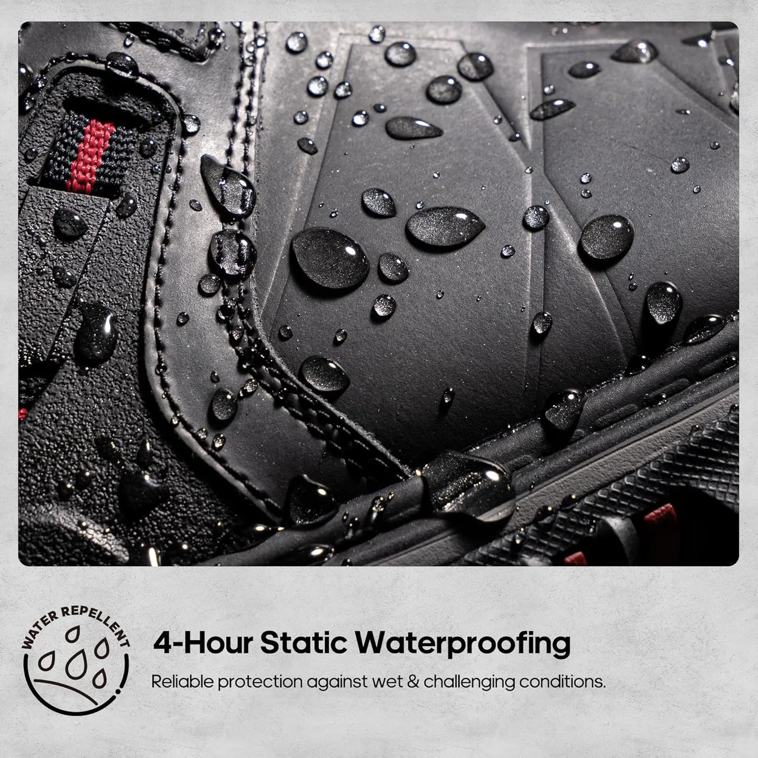 NORTIV 8 Winter Work Boots for Men Steel Toe Waterproof Construction Boots