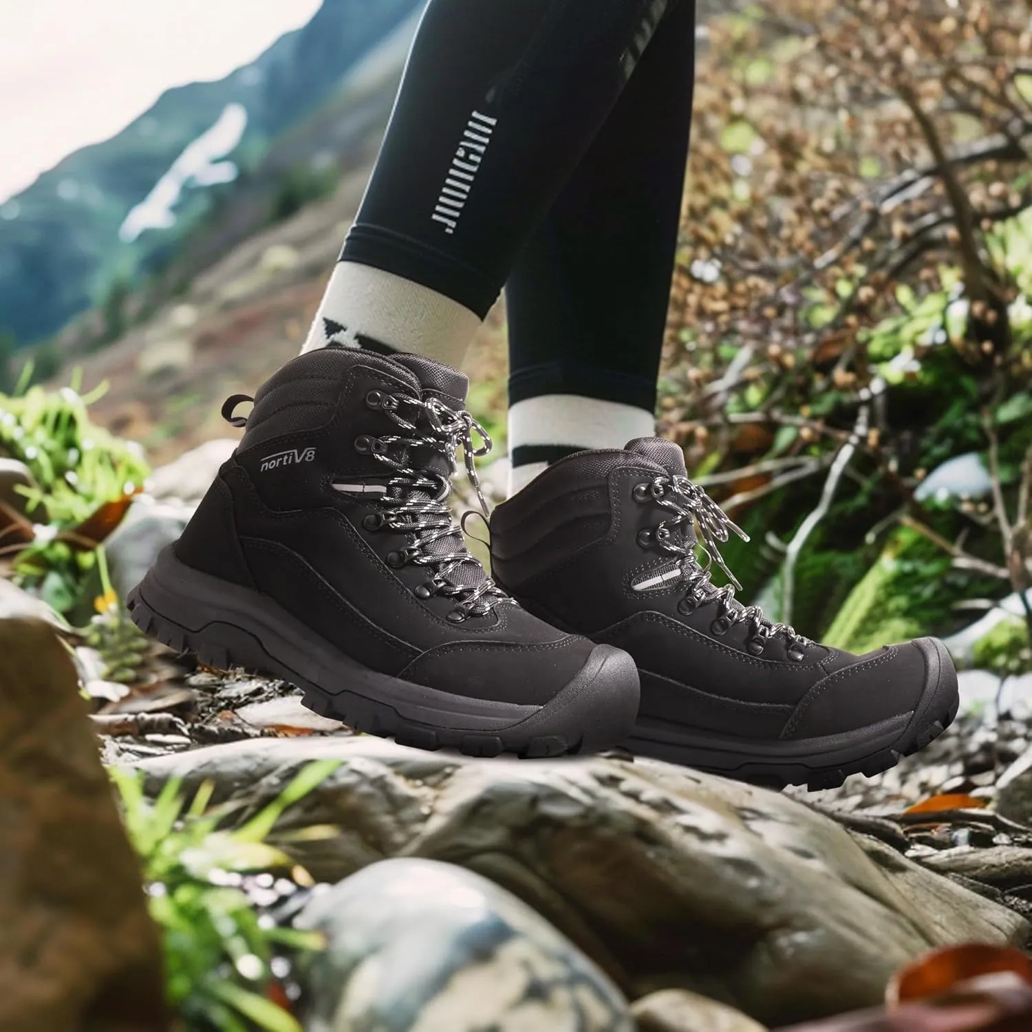 NORTIV 8 Women's Hiking Boots Waterproof Trekking Camping Trail Backpacking Boots for Outdoor
