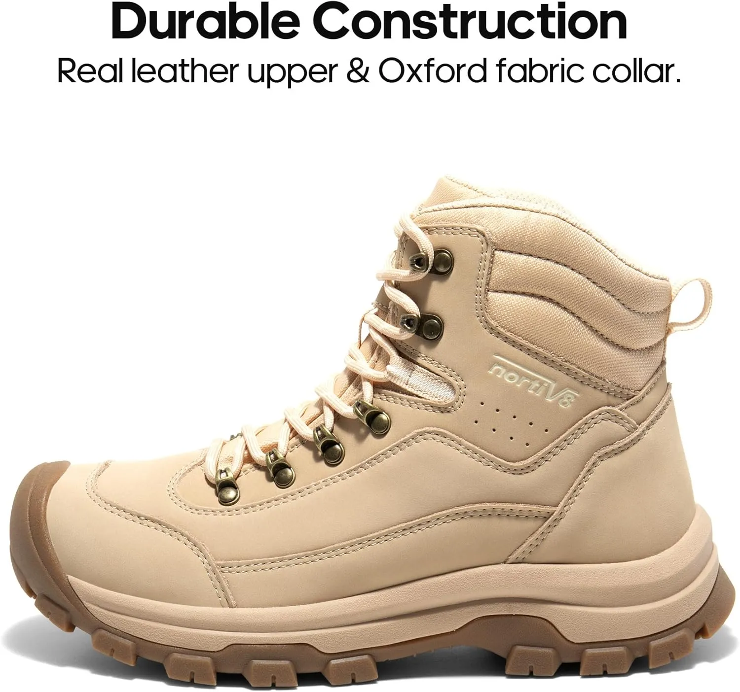 NORTIV 8 Women's Hiking Boots Waterproof Trekking Camping Trail Backpacking Boots for Outdoor