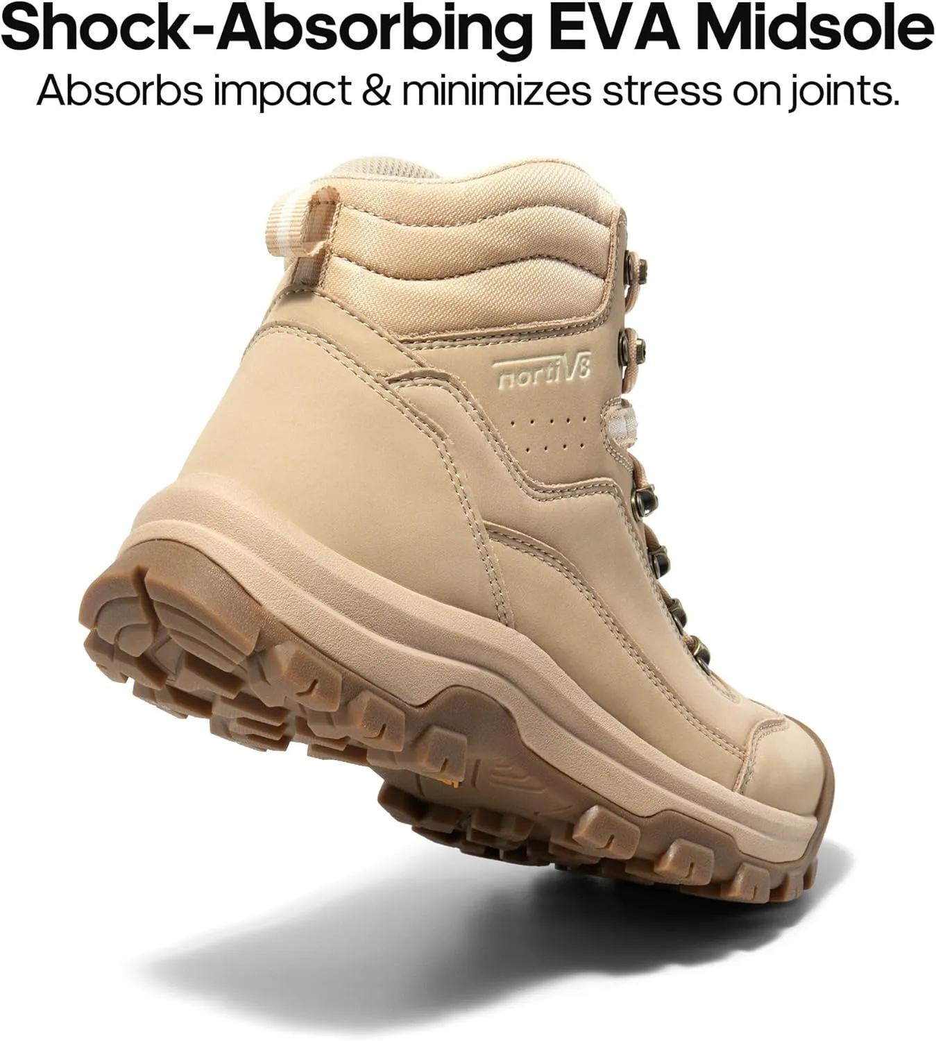 NORTIV 8 Women's Hiking Boots Waterproof Trekking Camping Trail Backpacking Boots for Outdoor