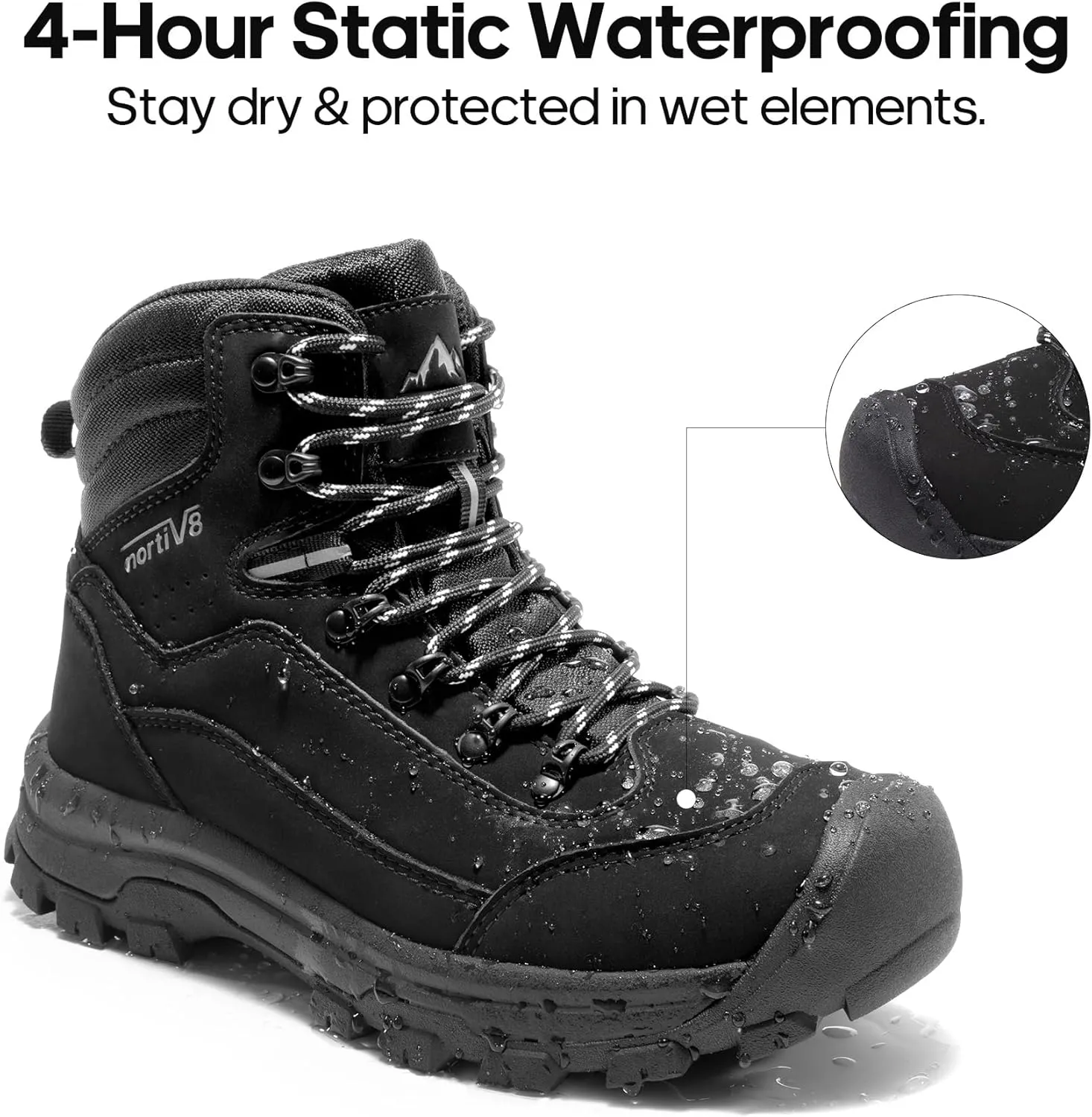 NORTIV 8 Women's Hiking Boots Waterproof Trekking Camping Trail Backpacking Boots for Outdoor