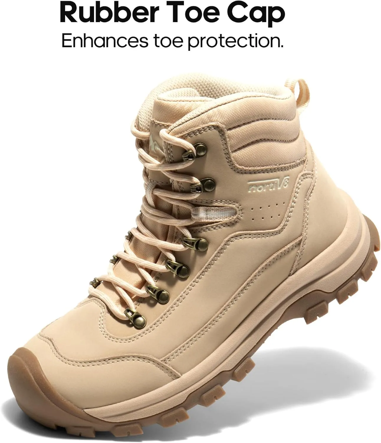 NORTIV 8 Women's Hiking Boots Waterproof Trekking Camping Trail Backpacking Boots for Outdoor