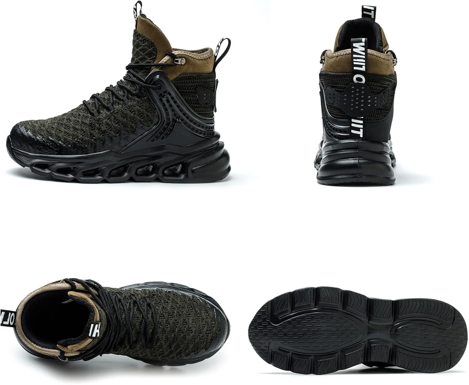 Nutropa Steel Toe Boots for Men Women, Lightweight Work & Safety Shoes Outdoor Protection Footwear Puncture Proof Industrial and Construction Shoes