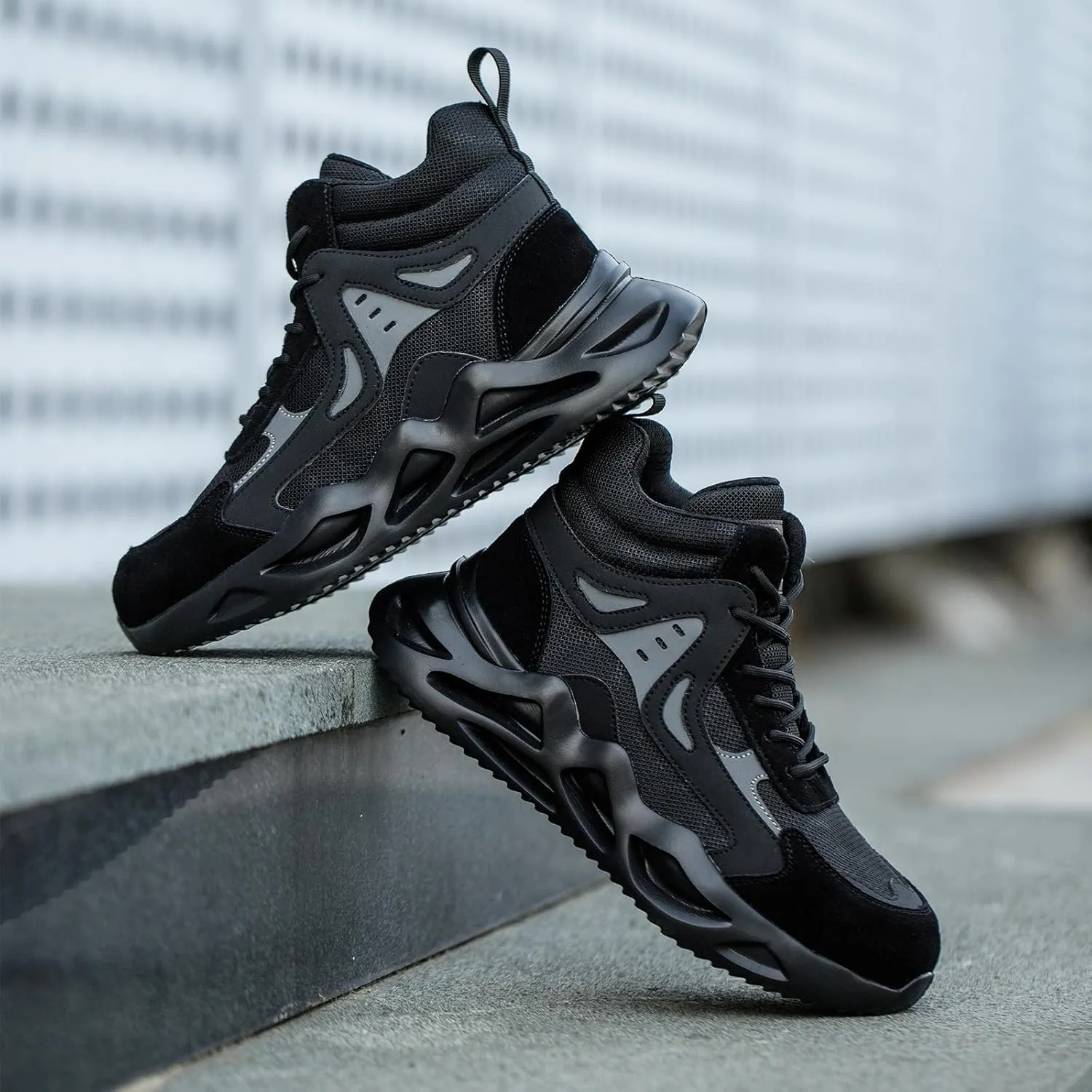 Nutropa Steel Toe Shoes for Men Women Work Safety Footwear Lightweight Breathable Comfortable Industrial Construction Sneakers