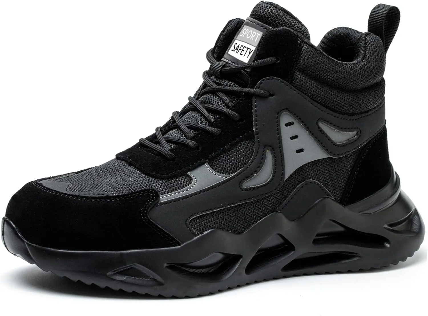 Nutropa Steel Toe Shoes for Men Women Work Safety Footwear Lightweight Breathable Comfortable Industrial Construction Sneakers