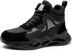 Nutropa Steel Toe Shoes for Men Women Work Safety Footwear Lightweight Breathable Comfortable Industrial Construction Sneakers