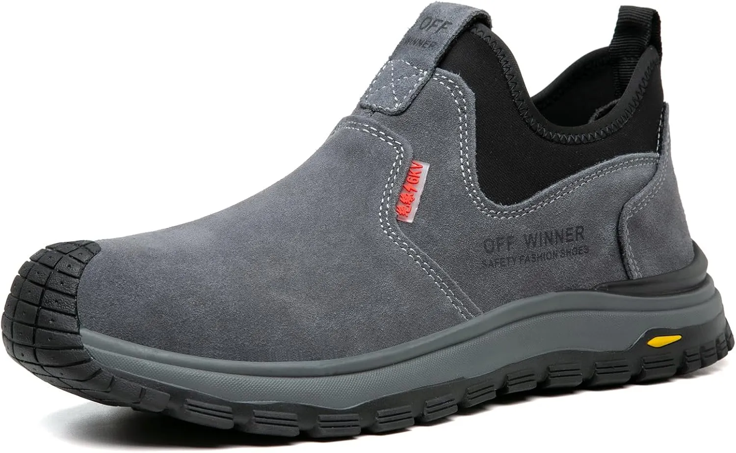 Nutropa Welding Work Boots for Men Composite Toe Safety Boots Non Slip Steel Toe Work Shoes Lightweight Construction Welder Boots