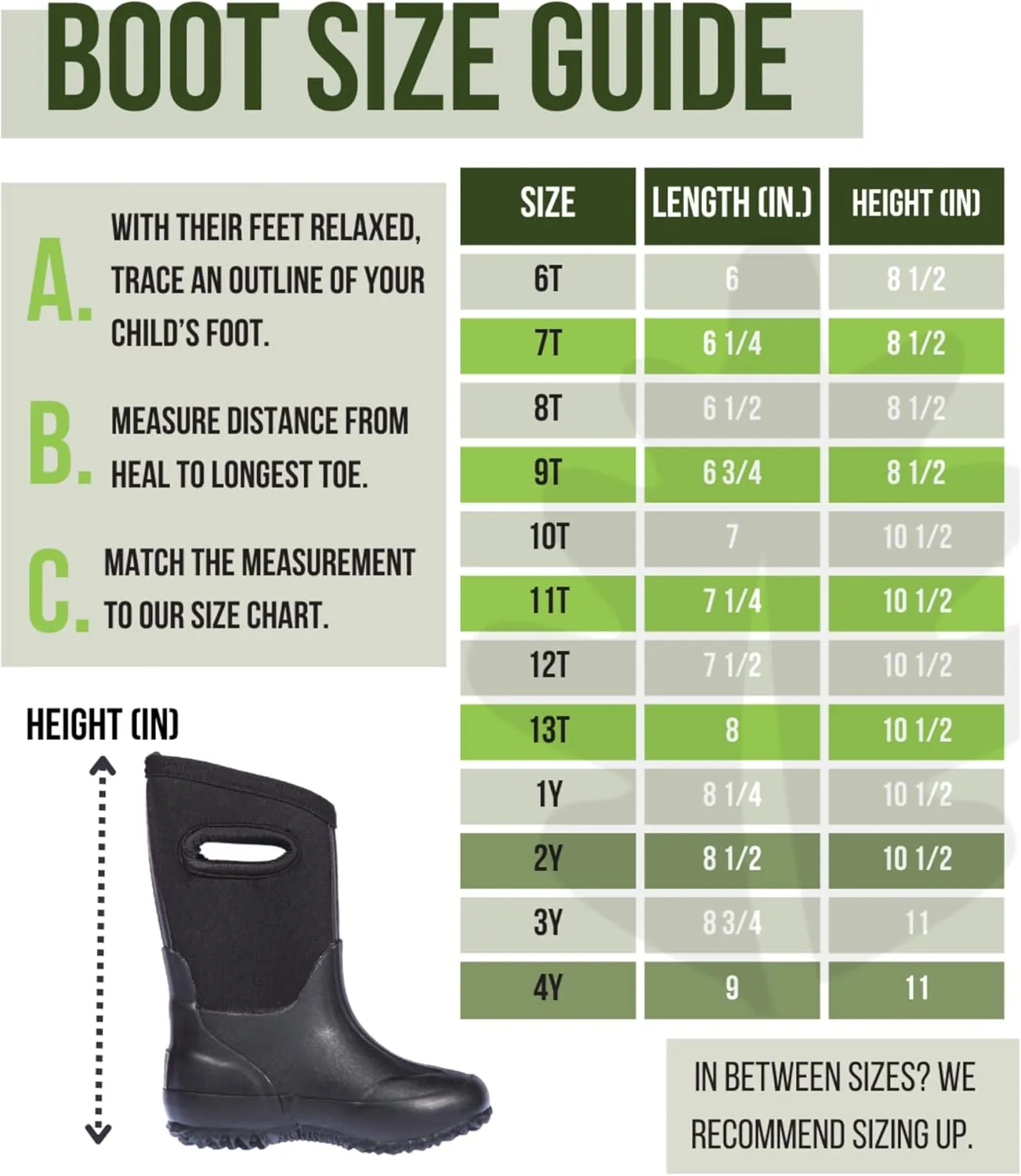 OAKI Kid's Neoprene Rain Boots, Snow Boots, Muck Boots