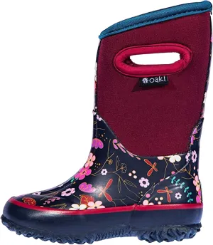 OAKI Kid's Neoprene Rain Boots, Snow Boots, Muck Boots
