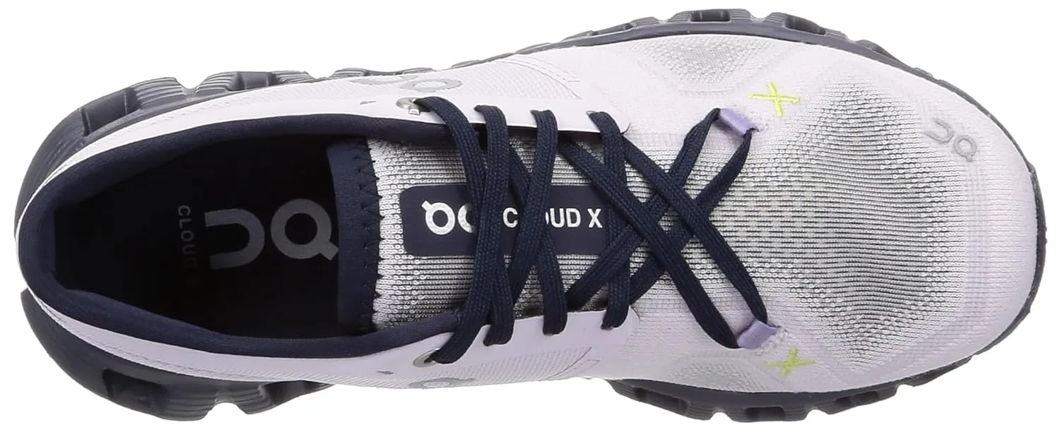 On Women's Cloud X 3 Sneakers, Orchid/Iron, 8.5 Medium US