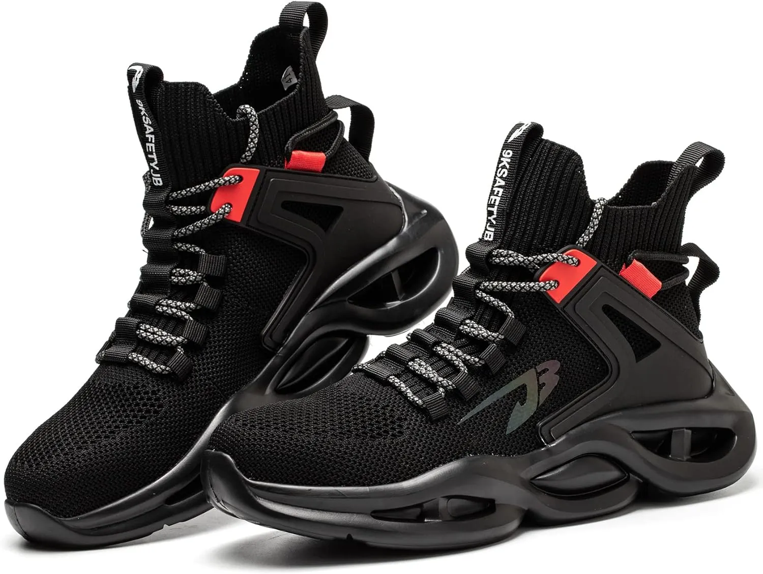 ORISTACO Work Safety Crew Boots Lightweight Breathable Industry Construction Steel Toe Sneakers