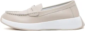 OrthoComfoot Women's Orthopedic Slip-On Loafers Walking Shoes: Comfortable Plantar Fasciitis Dress Shoes with Arch Support, Casual Orthotic Leather Oxfords for Foot and Heel Pain Relief