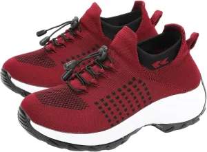 Orthopedic Shoes for Women Men Adjustable Elastic Strap Breathable Sneakers,Lightweight Non Slip Air Cushion Running Walking Sneakers,Outdoor Athletic Waterproof Soles Shoes with Arch Support