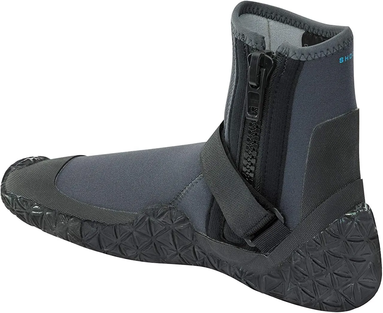Palm Kayak or Kayaking - Shoot 3mm Kayak Wetsuit Boot Boots - Jet Grey - Unisex - Vulcanized Rubber Reinforced Toe and Heel