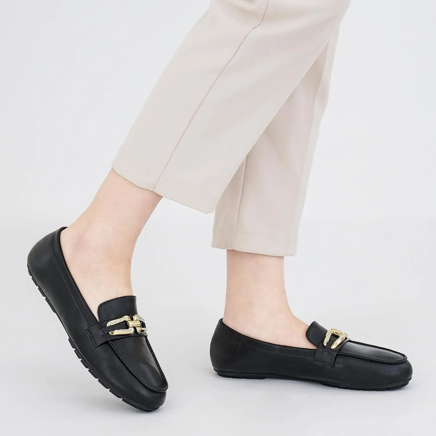 Penny Loafers for Women Comfortable: Dress Casual Slip On Business Flats for Work - Fashion Dressy Walking Loafer