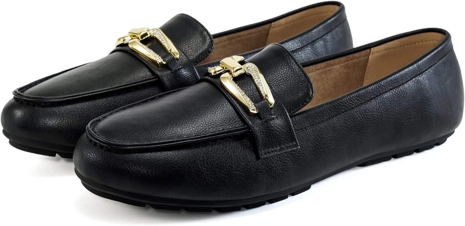 Penny Loafers for Women Comfortable: Dress Casual Slip On Business Flats for Work - Fashion Dressy Walking Loafer