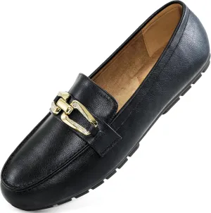 Penny Loafers for Women Comfortable: Dress Casual Slip On Business Flats for Work - Fashion Dressy Walking Loafer