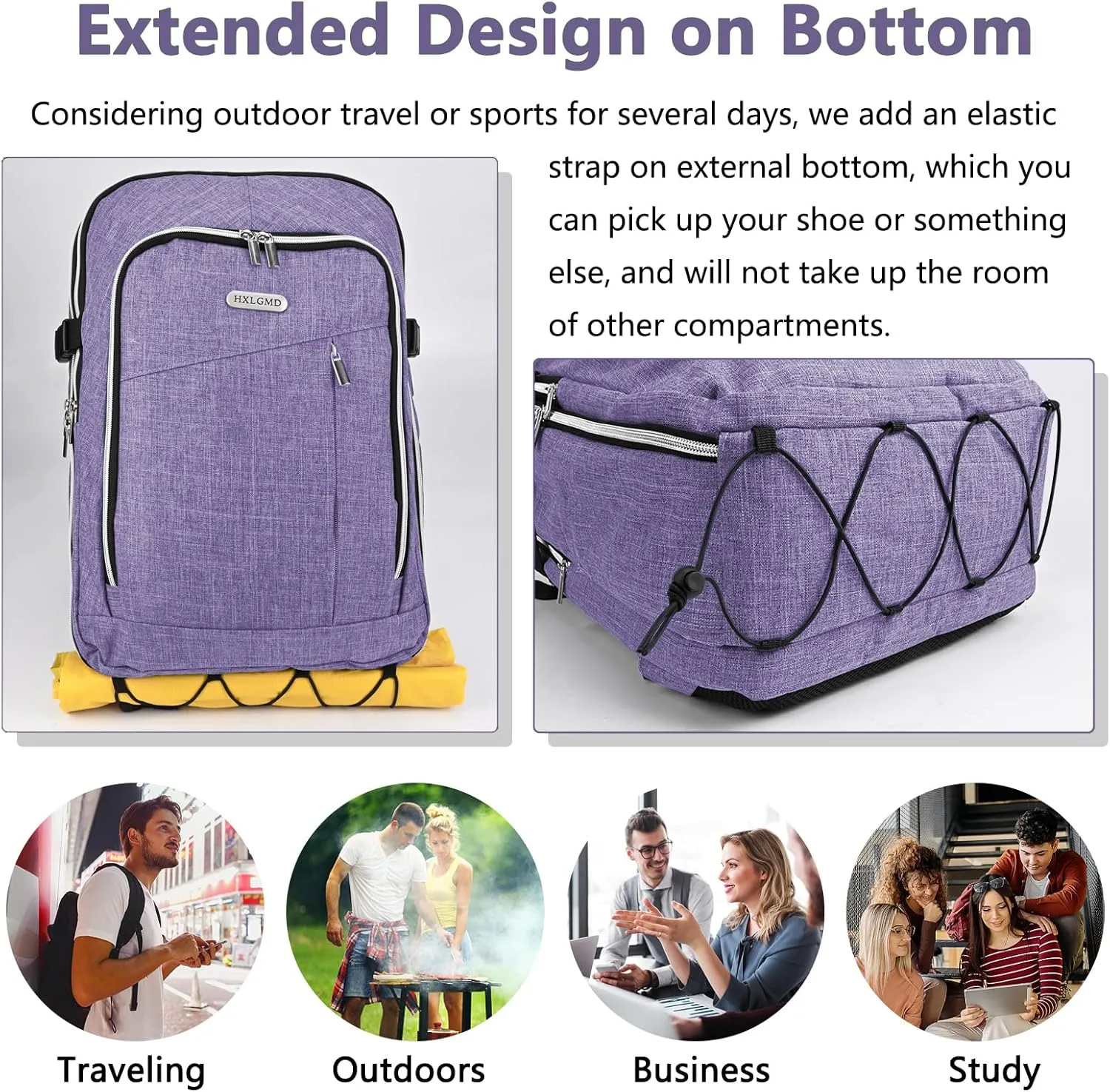 Personal Item Travel Carry On Luggage Backpack for Women Men Flight Approved Casual Weekender Laptop Bag for College Business Outdoors Hiking Water Resistant Lightweight Daypack with USB Charging Port