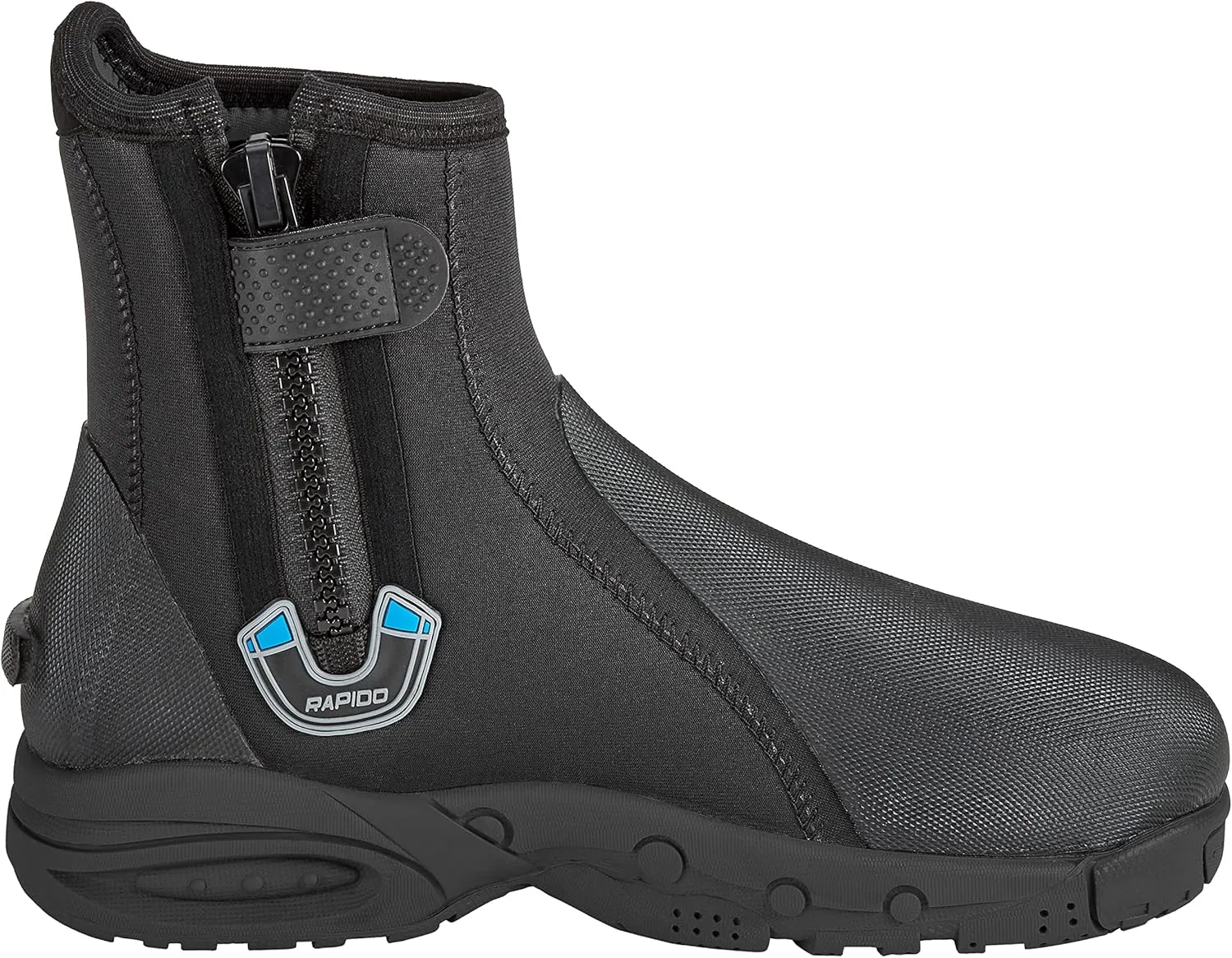 Phantom Aquatics Rapido Boutique Collection Propel 6mm Neoprene Zippered Hard Sole Rubber Boot - Scuba Diving Rock Fishing Booties…