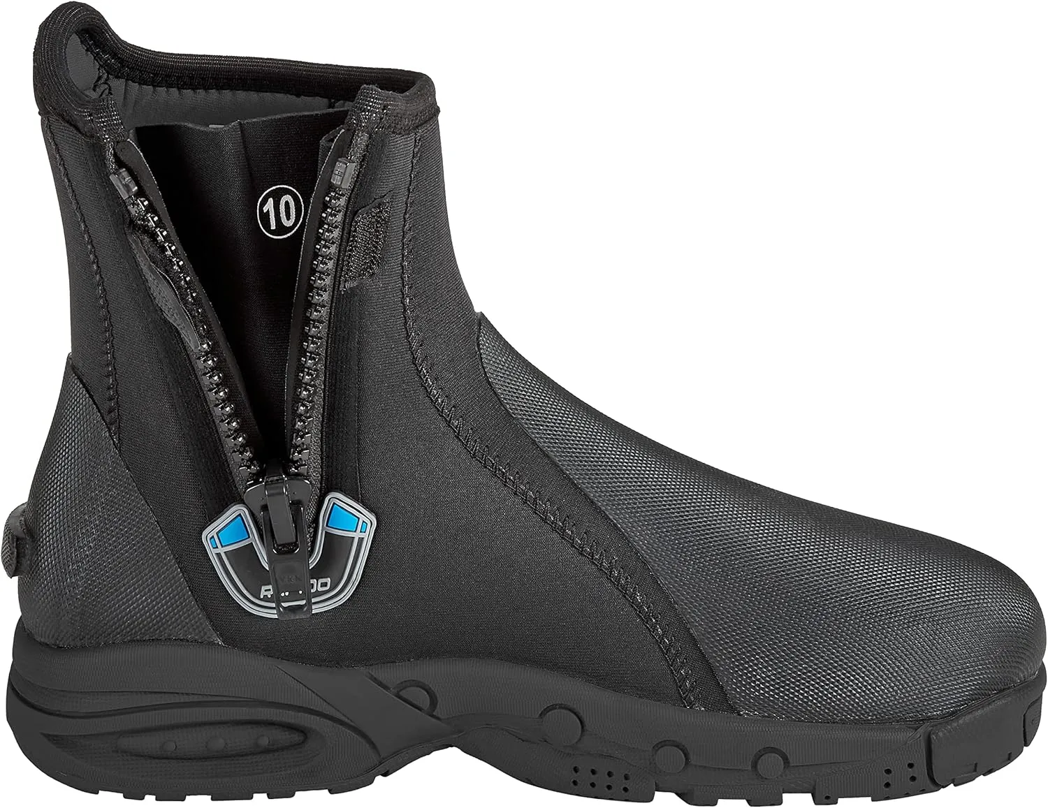Phantom Aquatics Rapido Boutique Collection Propel 6mm Neoprene Zippered Hard Sole Rubber Boot - Scuba Diving Rock Fishing Booties…