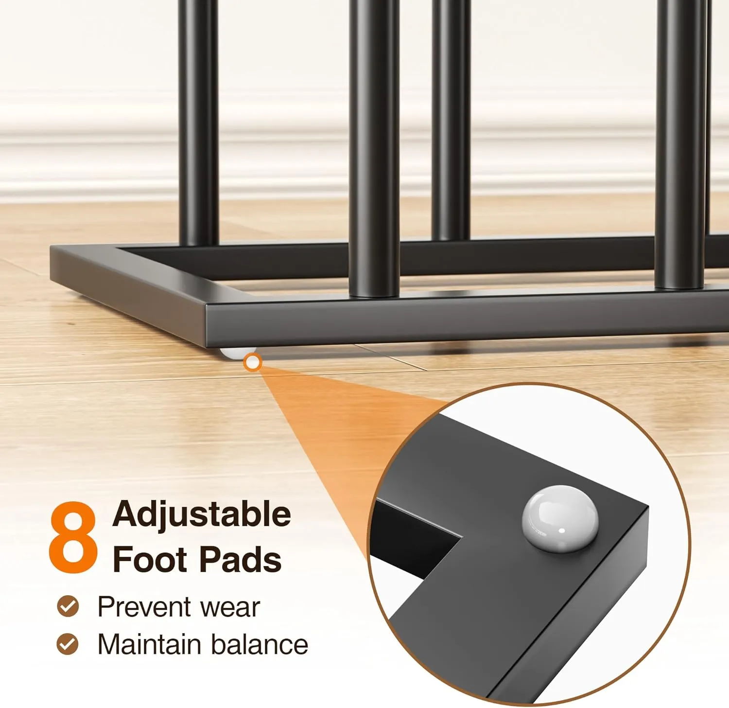pickpiff Boot Rack Organizer Tall Boots, Black Boot Storage Organizer Tall Boots for Closet, Entryway, Garage, Porch, Free Standing Shoe Racks for 8 Pairs