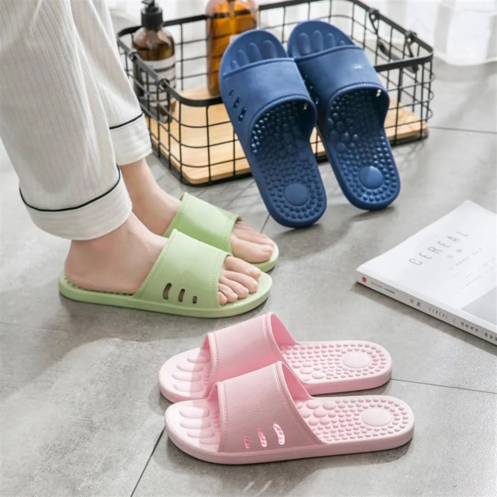 Plantar Fasciitis Massage Slippers Acupressure Foot Massager Reflexology Sandals Gift for Men Women Reduce Feet Neuropathy Pain Relief and Tension(Gray,8.5/9)