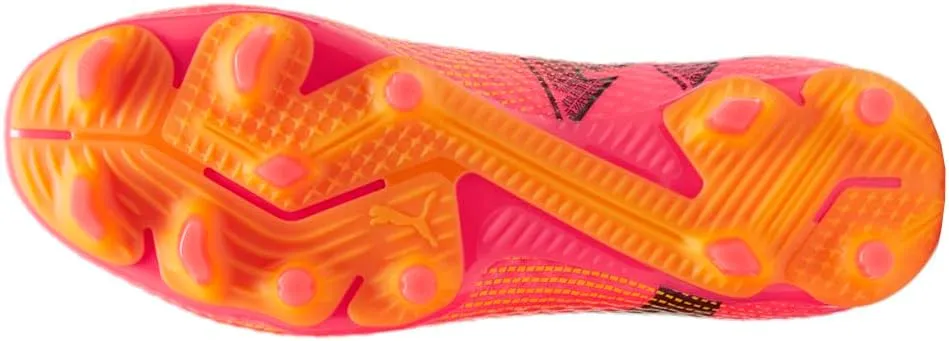 Puma Mens Future 7 Pro Firm GroundAg Football, Soccer Sneakers Shoes Cleated, Outdoor, Turf - Orange