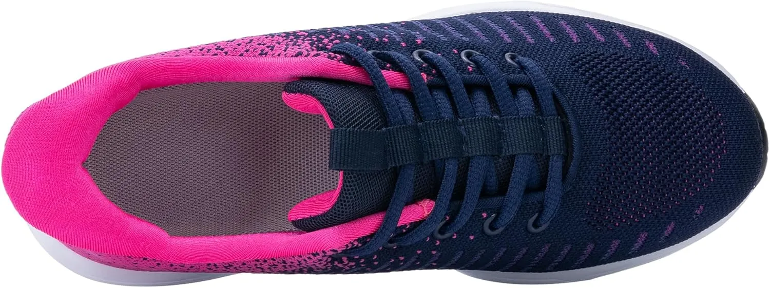 Quseek Women's Slip on Walking Shoes Comfortable Air Running Tennis Shoes Athletic Gym Workout Jogging Fashion Sneakers US 6-11