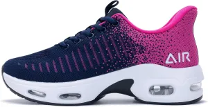 Quseek Women's Slip on Walking Shoes Comfortable Air Running Tennis Shoes Athletic Gym Workout Jogging Fashion Sneakers US 6-11