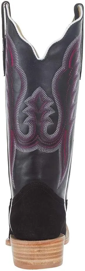 R Womens Black Roughout 13in Black Boot