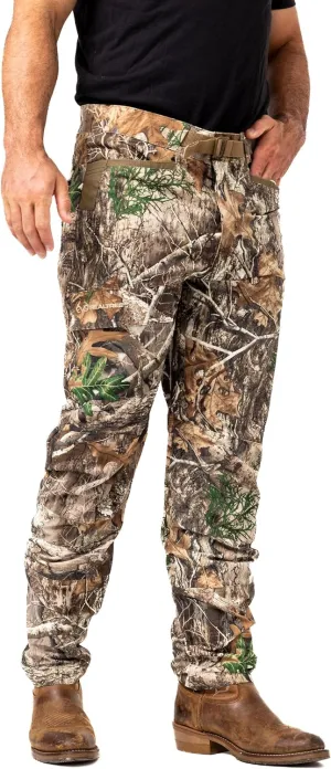Realtree Men's 5-Pocket Camo Hunting Pant - Durable Pants with Reinforced Knees, Water-Resistant, Breathable Ripstop Fabric