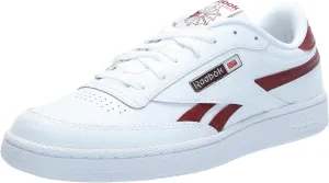 Reebok Unisex Club C Revenge Sneaker, White/Rich Maroon/White, 6.5 US Men