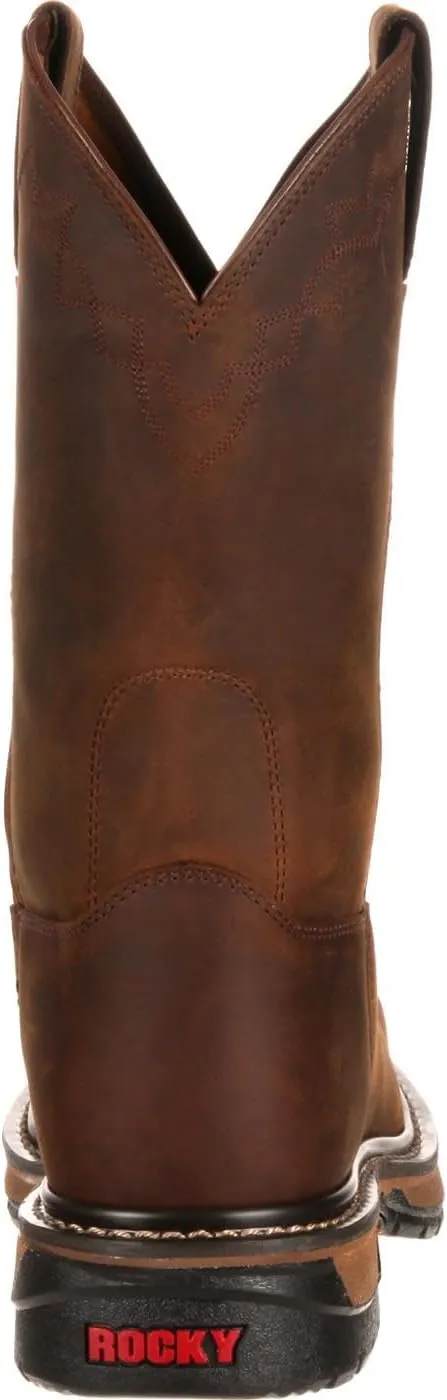 ROCKY Original Ride Steel Toe Western Boot