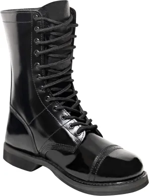 Rothco Leather Jump Boots - 10 Inch - High-Ankle Support and Impact Absorption