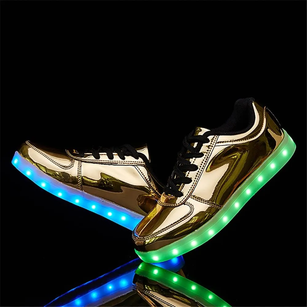 SANYES USB Charging Light Up Shoes Sports LED Shoes Dancing Sneakers