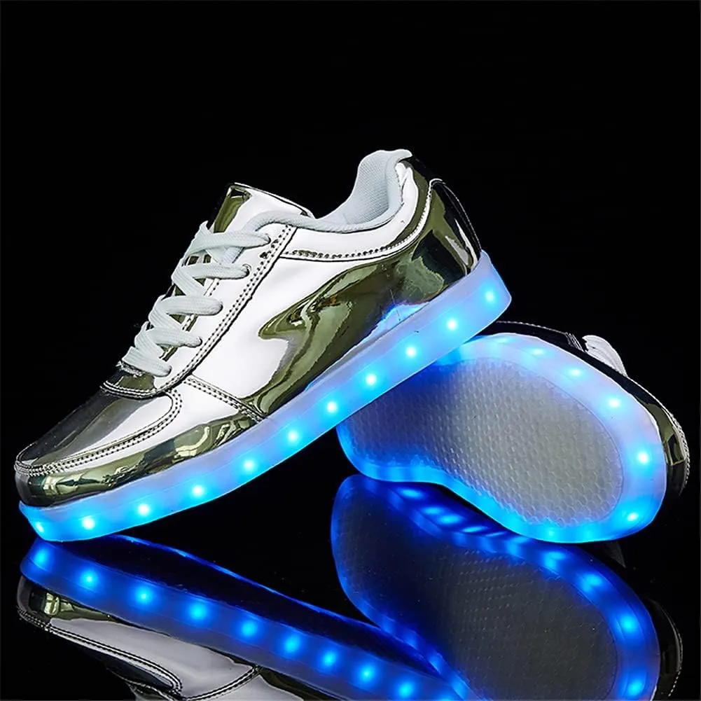 SANYES USB Charging Light Up Shoes Sports LED Shoes Dancing Sneakers