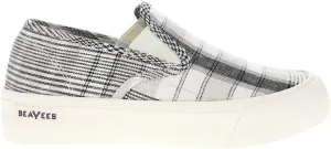SEAVEES Womens Baja Platform Slip On Sneakers Shoes Casual - Black, White - Size 8.5 M