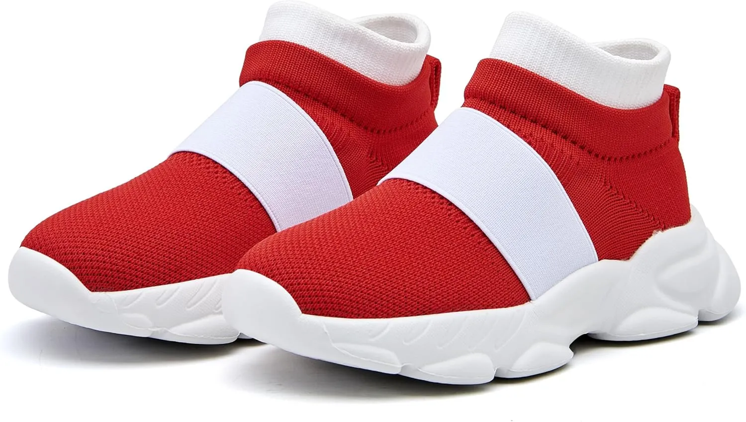 Shoes for Boys Girls Kids Red Sneakers Sonic Birthday Party Gift with Rings and Gems