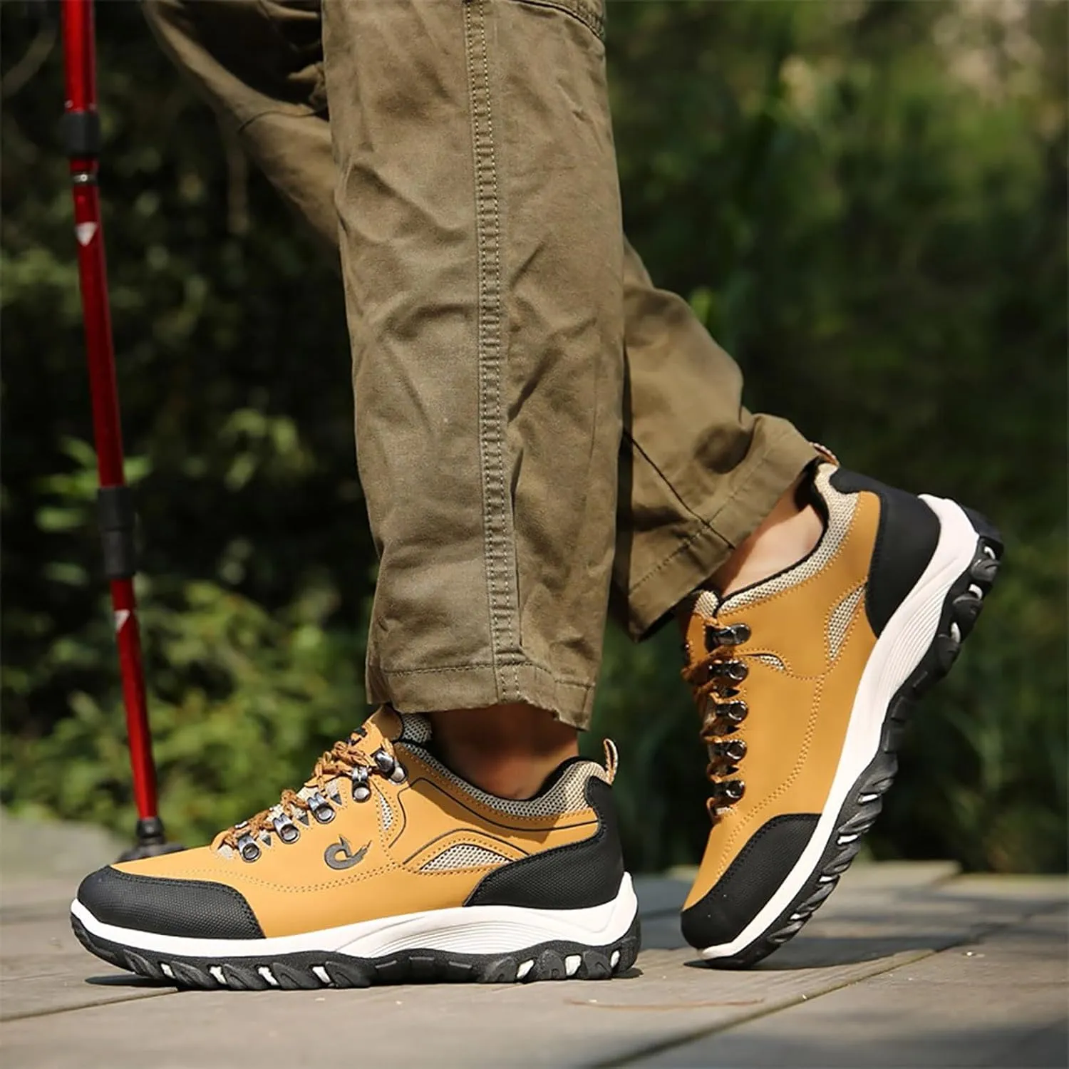 Slip on Loafers Men’s Hiking Shoes Lightweight Walking Shoes Comfortable Trekking and Trail Shoes for Outdoor Driving