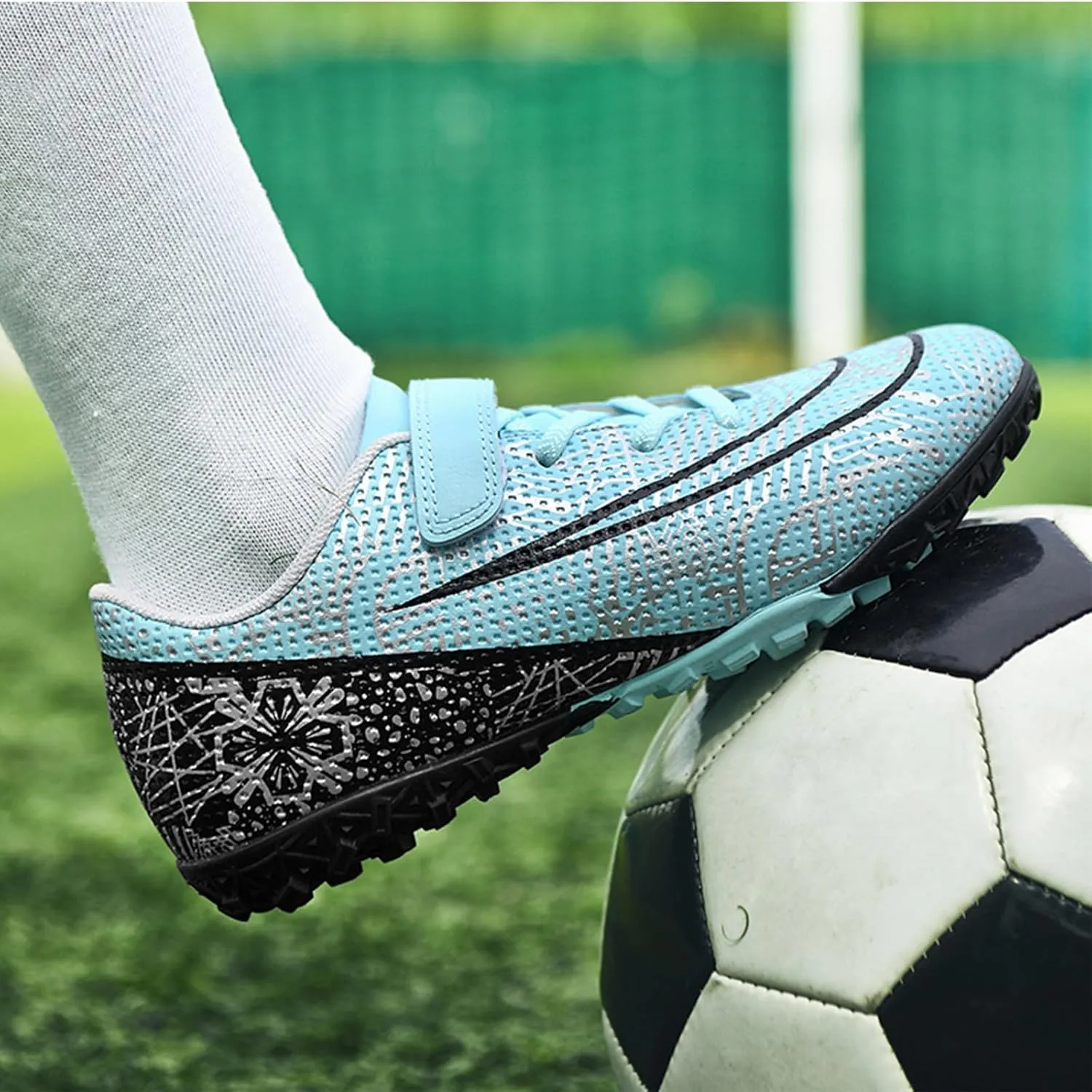 Soccer Cleats for Kids Turf Soccer Shoes Indoor Boys Girls Football Shoes Youth TF AG Artificial Ground Trainning Athletic Sneakers Outdoor