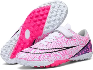 Soccer Cleats for Kids Turf Soccer Shoes Indoor Boys Girls Football Shoes Youth TF AG Artificial Ground Trainning Athletic Sneakers Outdoor