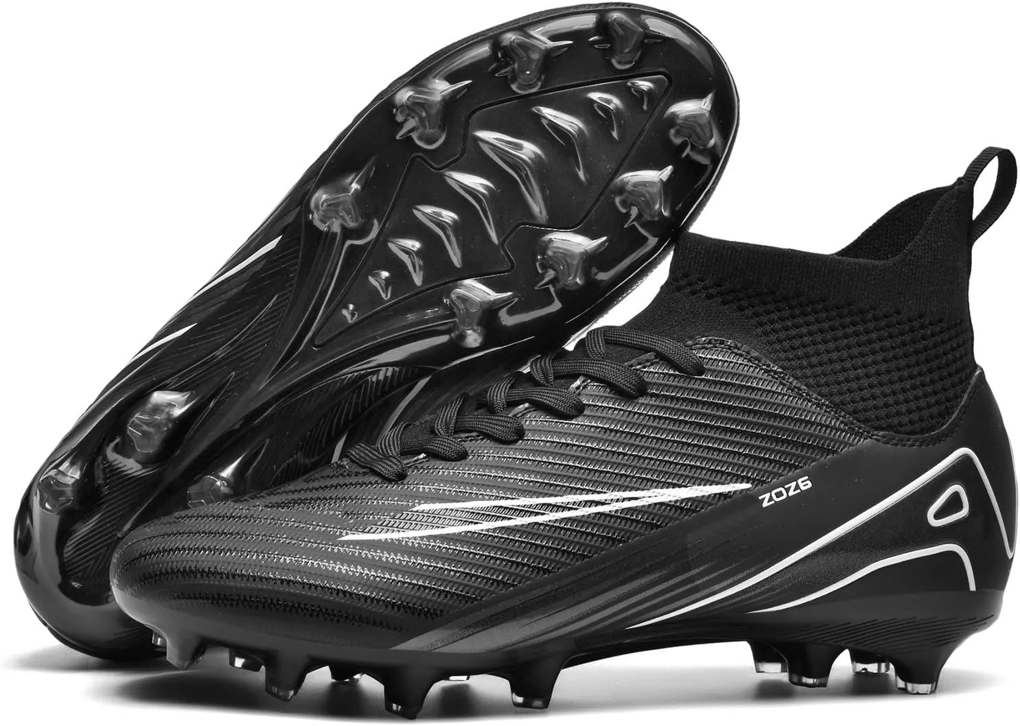 Soccer Cleats for Mens Womens Turf Soccer Shoes Indoor Unisex Football Boots AG FG TF Wide Training Sneaker Outdoor