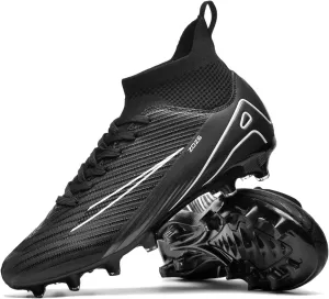 Soccer Cleats for Mens Womens Turf Soccer Shoes Indoor Unisex Football Boots AG FG TF Wide Training Sneaker Outdoor