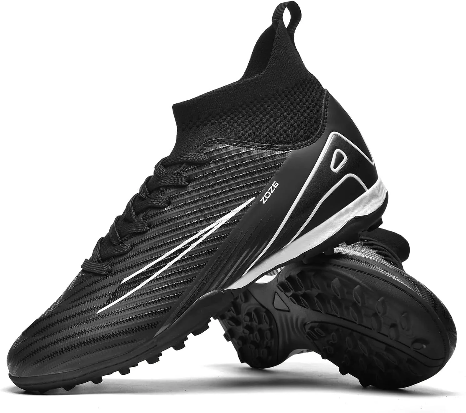 Soccer Cleats for Mens Womens Turf Soccer Shoes Indoor Unisex Football Boots AG FG TF Wide Training Sneaker Outdoor