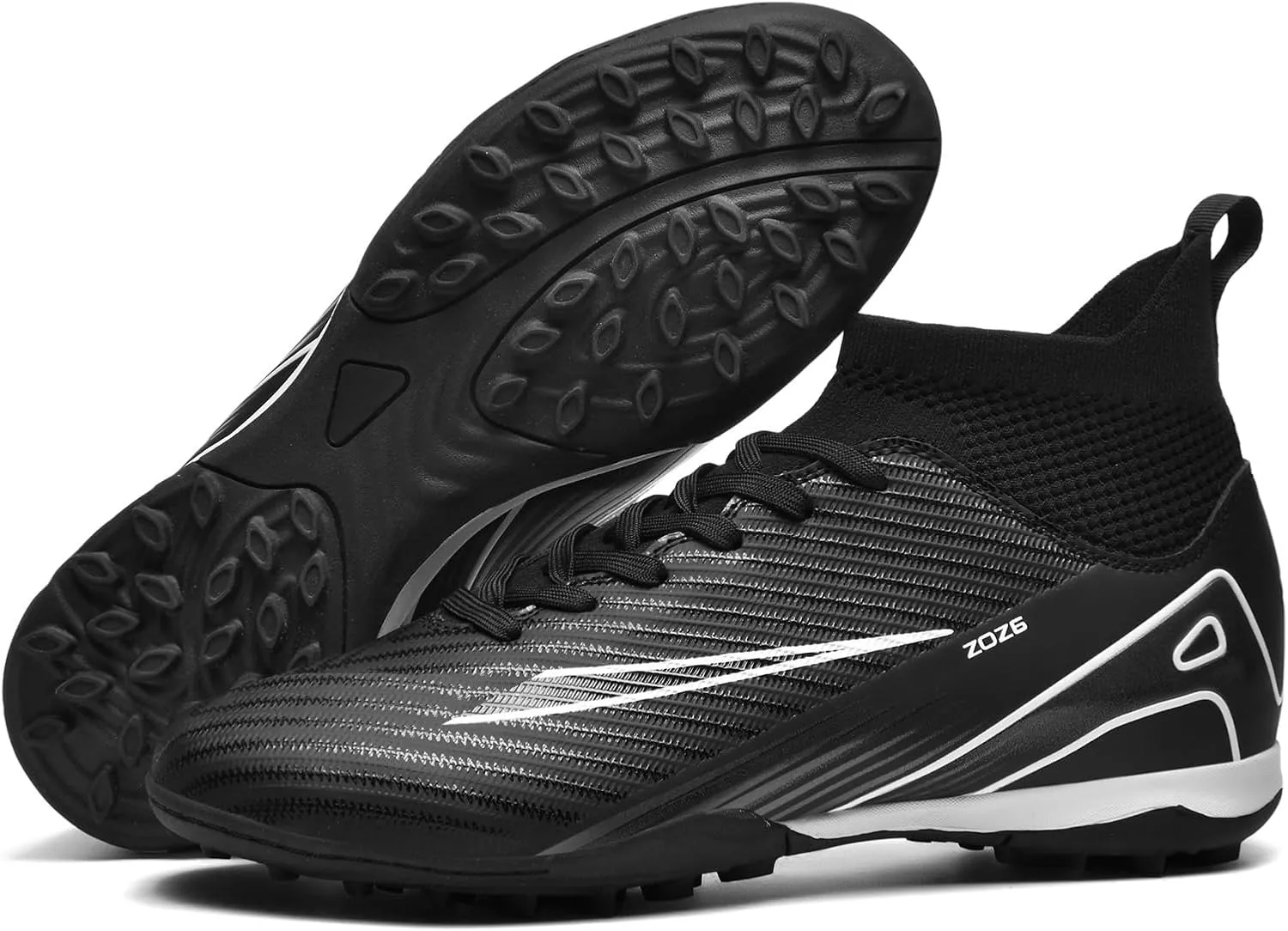 Soccer Cleats for Mens Womens Turf Soccer Shoes Indoor Unisex Football Boots AG FG TF Wide Training Sneaker Outdoor