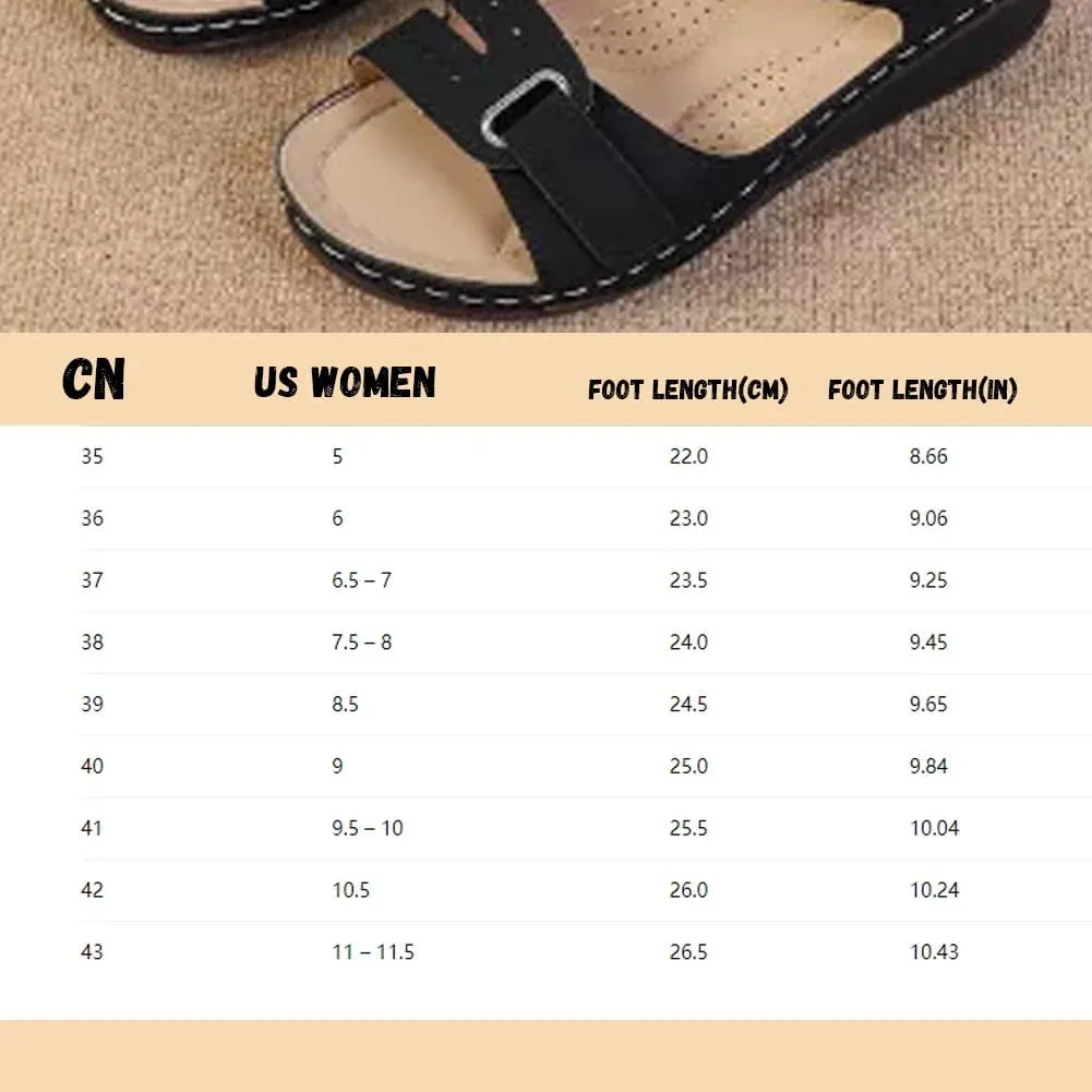 Soft & Stylish Wedge Sandals, Orthopedic Wide Width Wedge Sandals for Women, 2025 Stylish Wedge Red Sandal for Walking