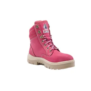 Steel Blue Ladies Southern Cross Boot, Pink