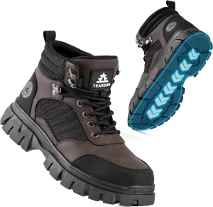 Steel Toe Boots for Men Waterproof Work Safety Shoes Non-slip Breathable Comfort Lightweight, Industrial & Construction Shoes, Indestructible Welding Boots