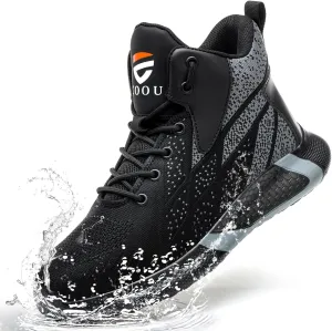 Steel Toe Shoes for Men Lightweight Comfortable Steel Toe Sneakers Waterproof Slip Resistant Steel Toe Boots for Women