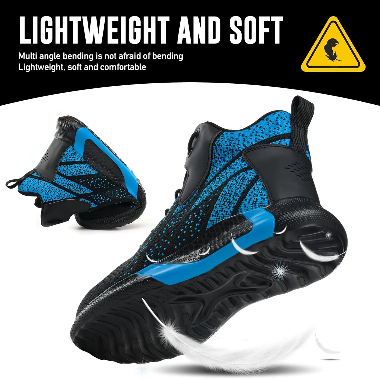 Steel Toe Shoes for Men Lightweight Comfortable Steel Toe Sneakers Waterproof Slip Resistant Steel Toe Boots for Women
